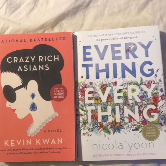 Crazy Rich Asians and Everything Everything 2 novel bundle - Picture 1 of 2
